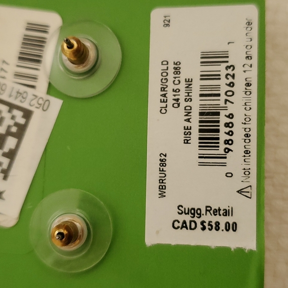 NWT Kate Spade Kate Spade cubic zirconia earings - Picture 3 of 3